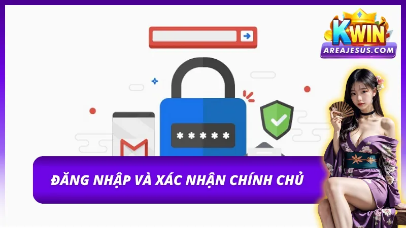 Đăng nhập và xác minh chính chủ để đổi mật khẩu